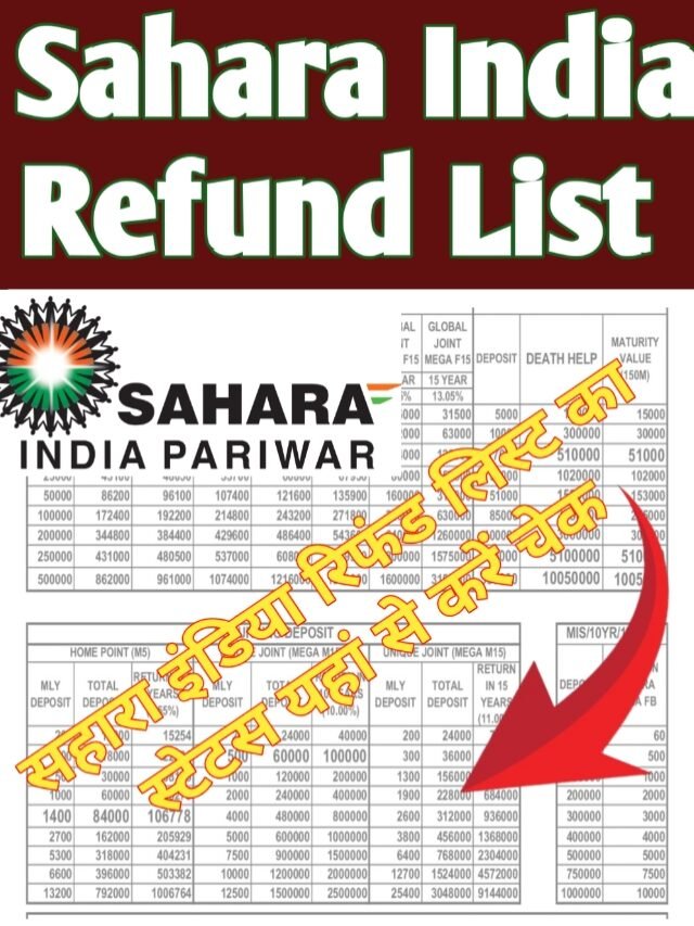 Sahara India Refund List :  दूसरी लिस्ट जारी, यहां से करें चेक